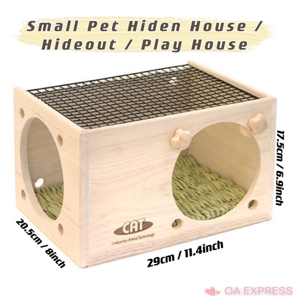 Brand New Hideout/playhouse/hidden house with hay mat - Picture 2 of 2